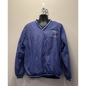 Vintage American Legion Baseball Pullover Blue Made By Rawlings Size XL